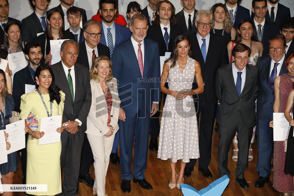 Royals At La Caixa Scholarships Event - Madrid