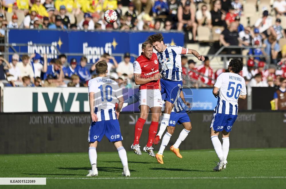 Football - UEFA Champions League First qualifying round - HJK vs Larne