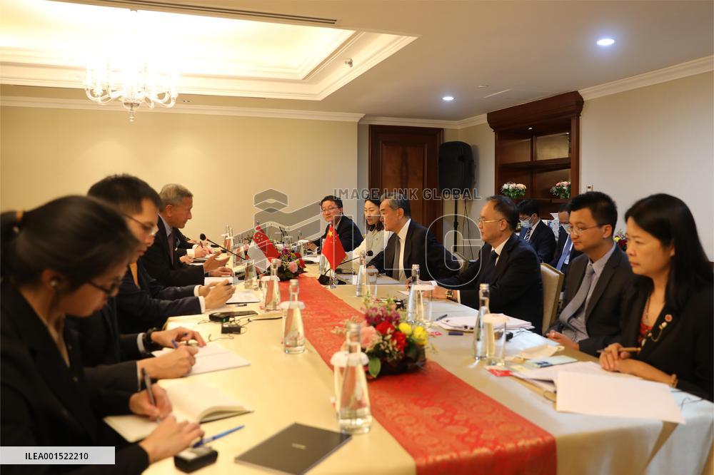 INDONESIA-JAKARTA-CHINA-WANG YI-SINGAPORE-FM-MEETING
