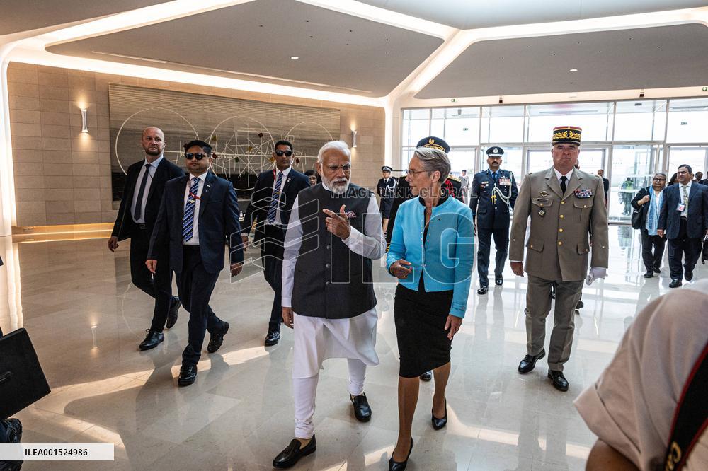 French PM Welcomes Her Indian Counterpart Narendra Modi - Paris