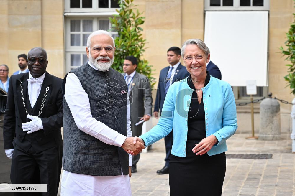 French PM Meets Her Indian Counterpart Narendra Modi - Paris