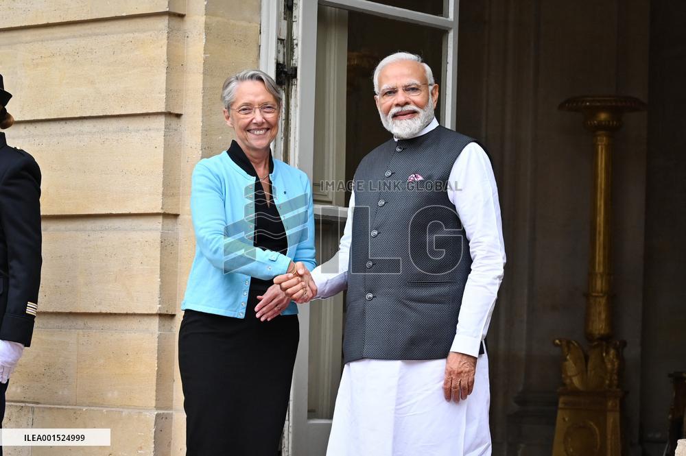 French PM Meets Her Indian Counterpart Narendra Modi - Paris