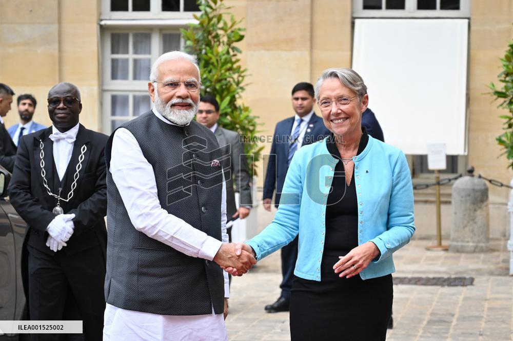 French PM Meets Her Indian Counterpart Narendra Modi - Paris