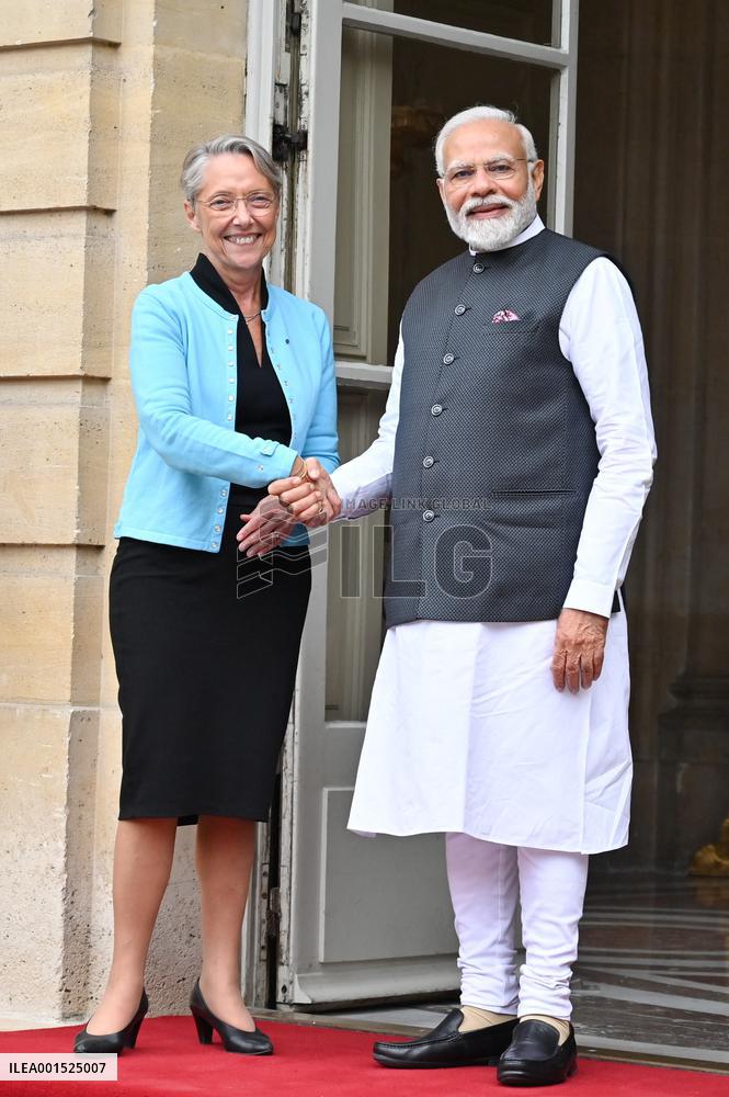 French PM Meets Her Indian Counterpart Narendra Modi - Paris