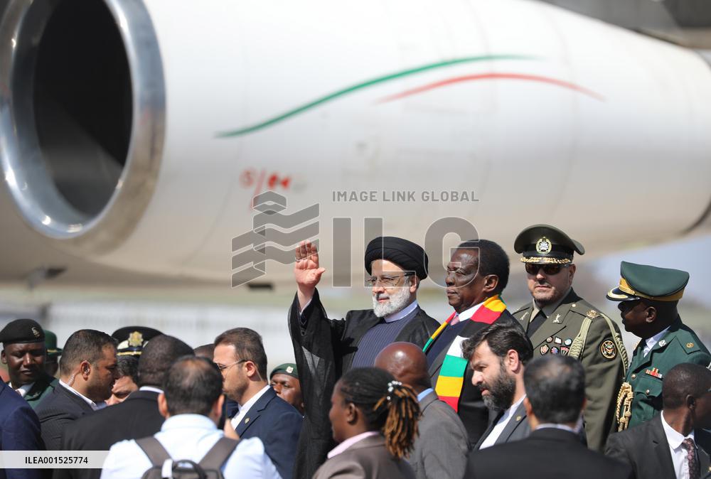 ZIMBABWE-HARARE-IRAN-PRESIDENT-VISIT