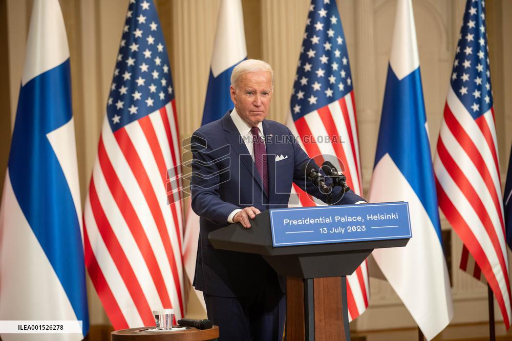 US President Joe Biden in Helsinki