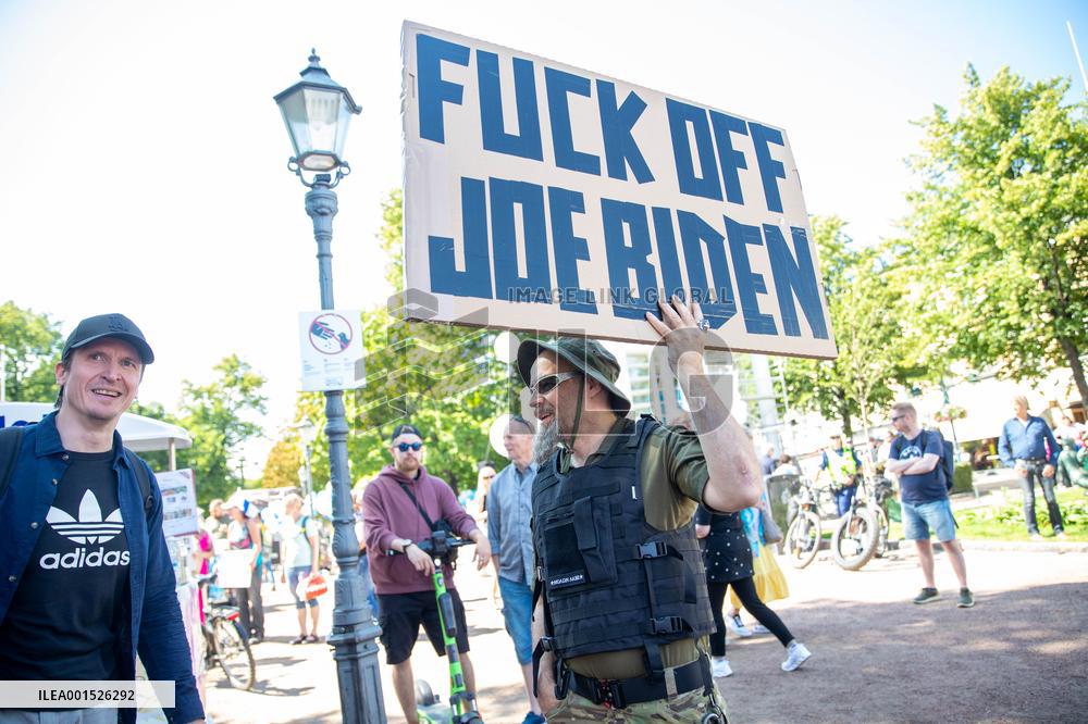 US President Joe Biden in Helsinki