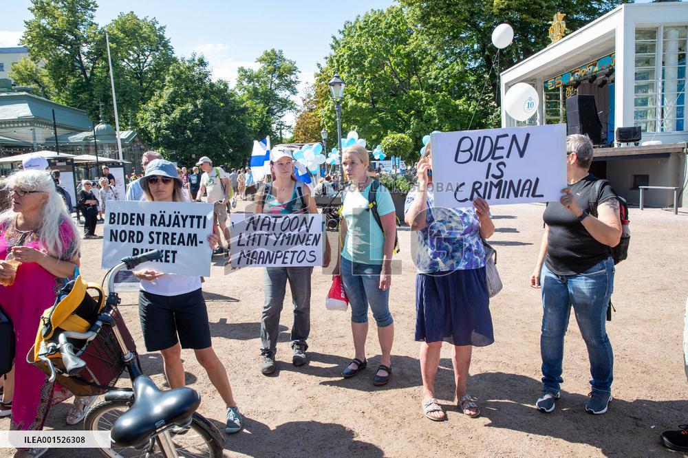 US President Joe Biden in Helsinki