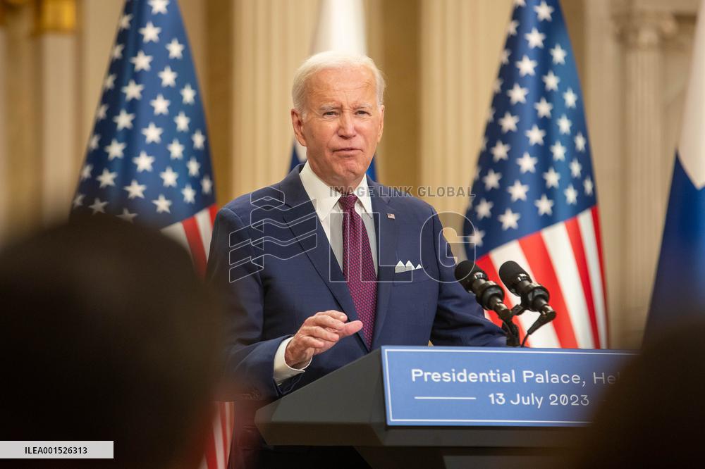 US President Joe Biden in Helsinki