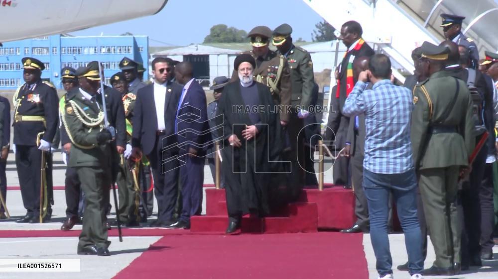 Iranian president concludes Africa tour with Zimbabwe visit