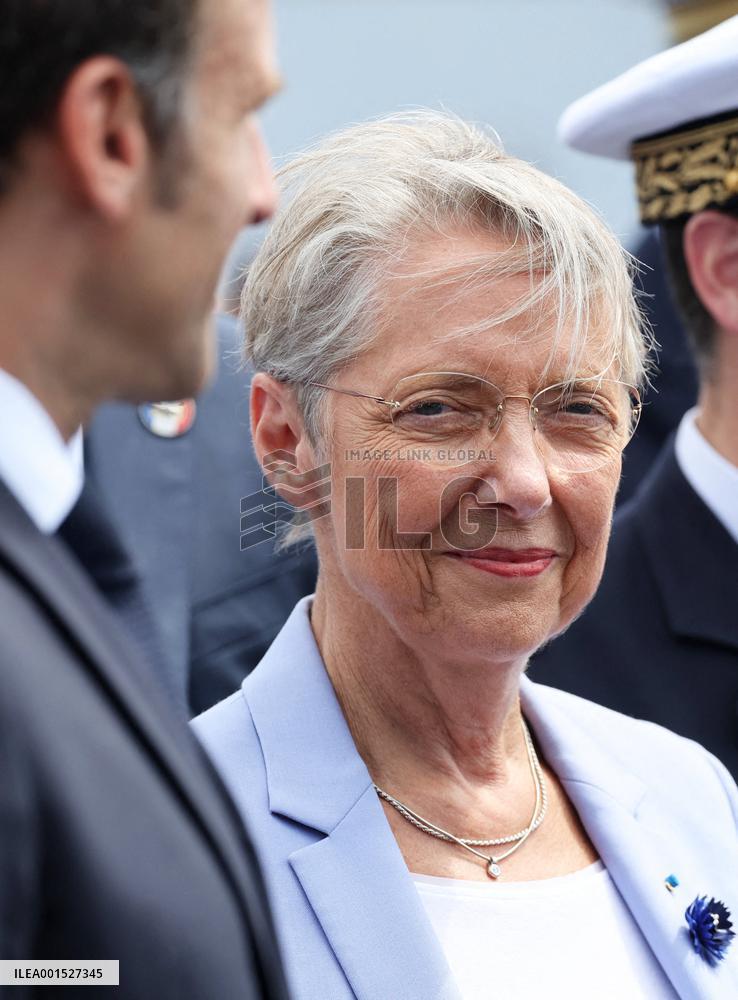 Macron's Walkabout at the End of Bastille Day Parade - Paris