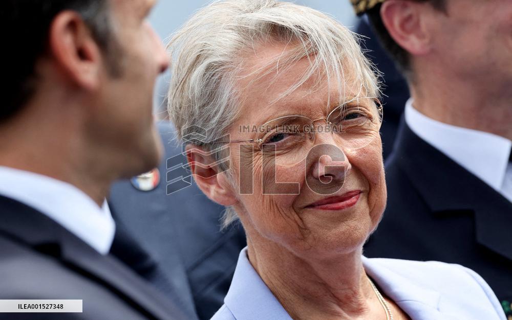 Macron's Walkabout at the End of Bastille Day Parade - Paris