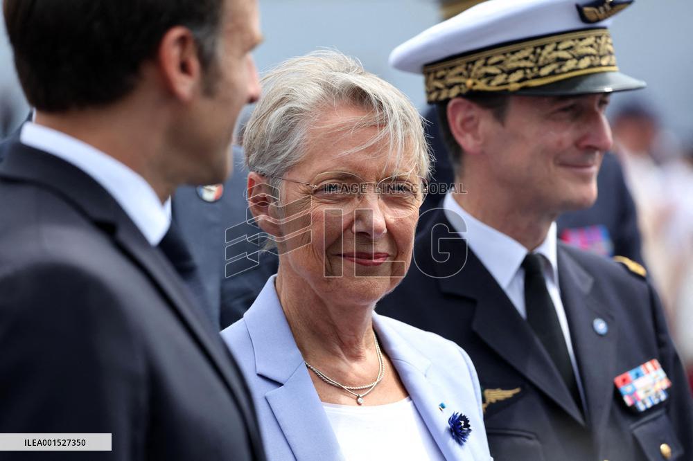 Macron's Walkabout at the End of Bastille Day Parade - Paris