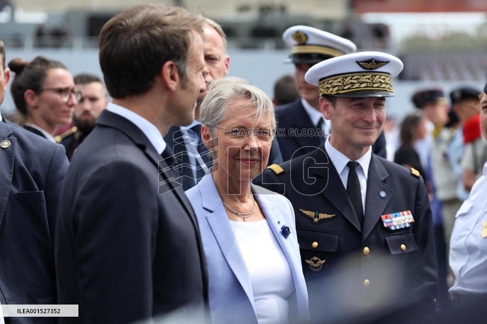 Macron's Walkabout at the End of Bastille Day Parade - Paris