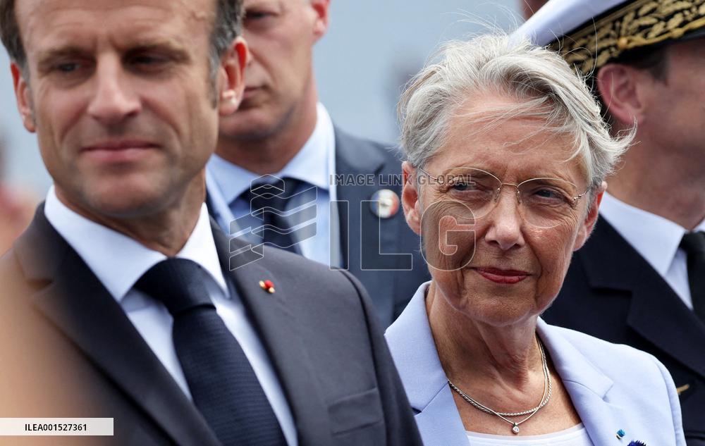 Macron's Walkabout at the End of Bastille Day Parade - Paris