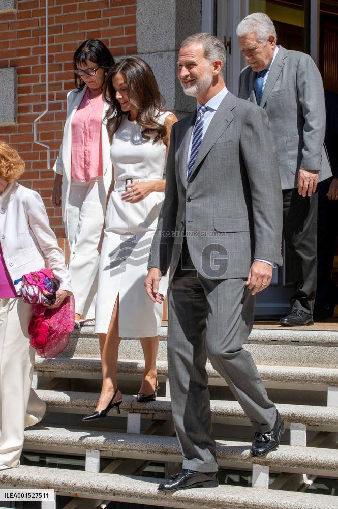 Royals Attend The Board Meeting Of UWC Espana - Madrid