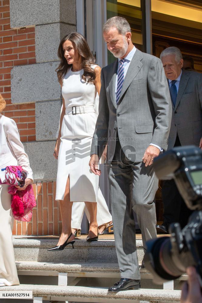 Royals Attend The Board Meeting Of UWC Espana - Madrid