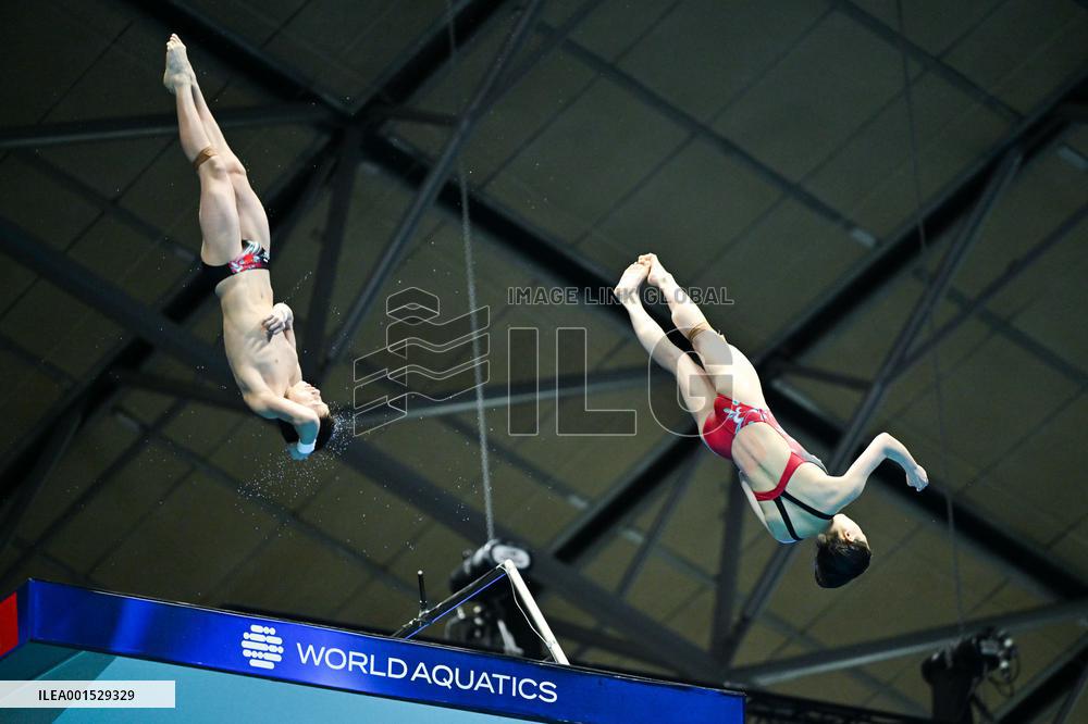 (SP)JAPAN-FUKUOKA-WORLD AQUATICS CHAMPIONSHIPS-DIVING-MIXED 10M PLATFORM SYNCHRONISED