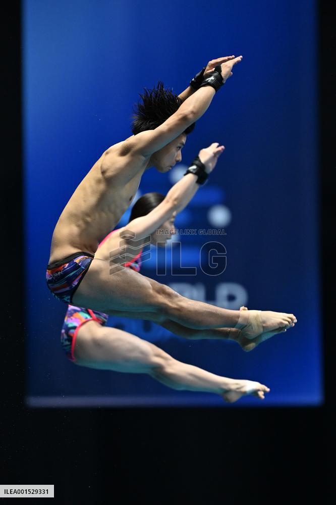 (SP)JAPAN-FUKUOKA-WORLD AQUATICS CHAMPIONSHIPS-DIVING-MIXED 10M PLATFORM SYNCHRONISED