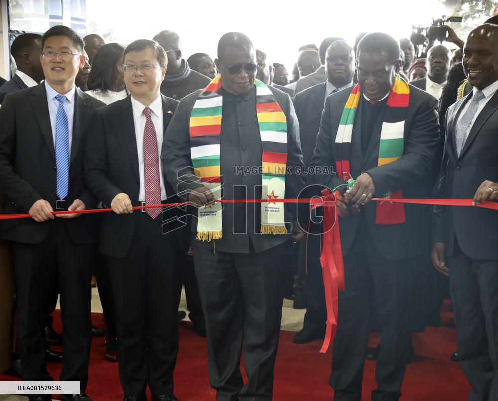 ZIMBABWE-HARARE-CHINESE-FUNDED AIRPORT TERMINAL EXTENSION-COMMISSION CEREMONY