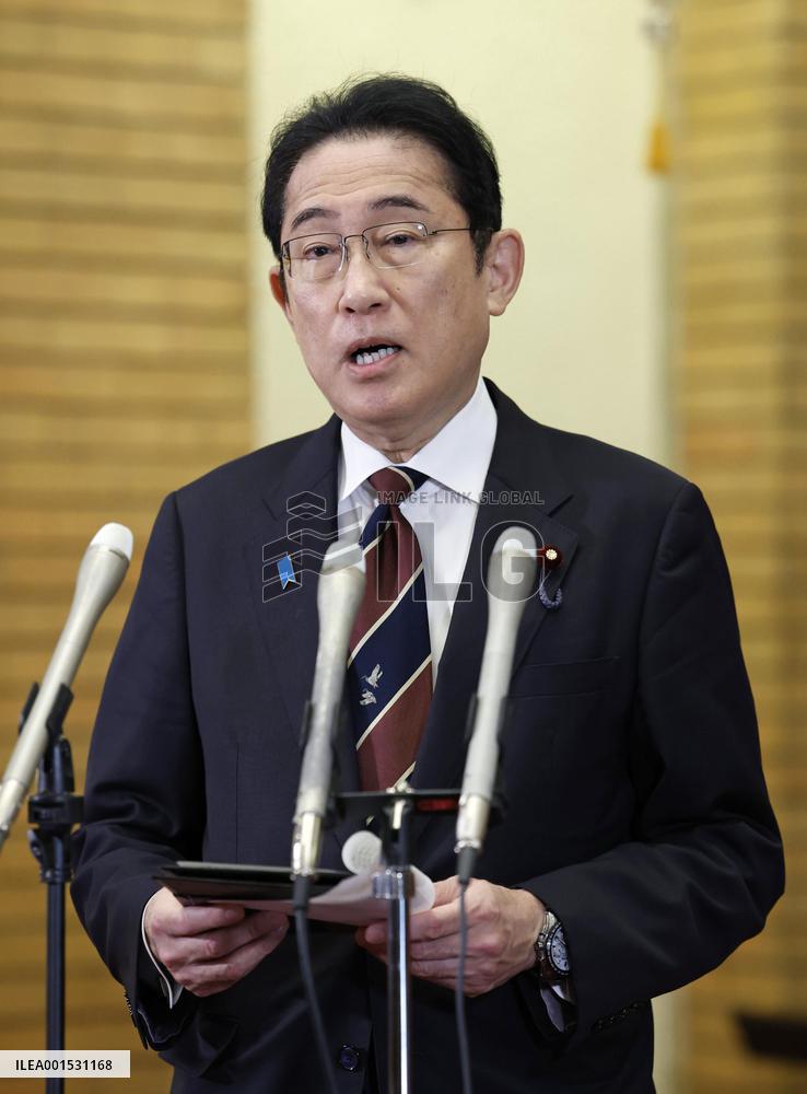 Japan PM Kishida off to Middle East