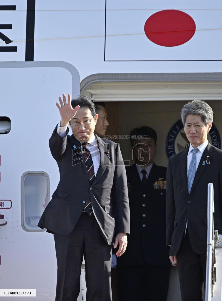Japan PM Kishida off to Middle East