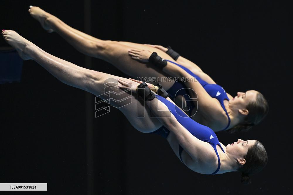 (SP)JAPAN-FUKUOKA-WORLD AQUATICS CHAMPIONSHIPS-DIVING-WOMEN-10M SYNCHRONISED-PRELIMINARY