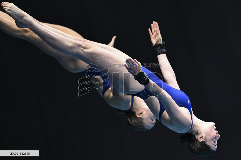 (SP)JAPAN-FUKUOKA-WORLD AQUATICS CHAMPIONSHIPS-DIVING-WOMEN-10M SYNCHRONISED-FINAL