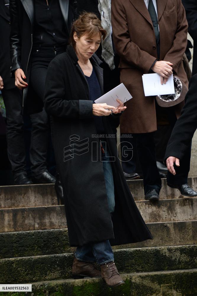 Kate Barry Funeral - Paris