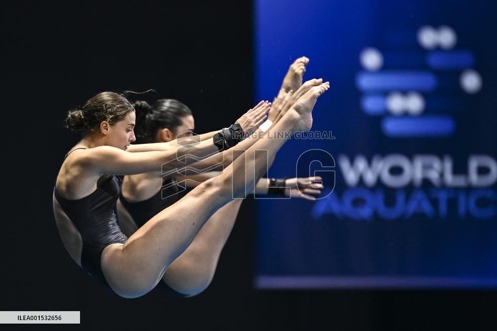 (SP)JAPAN-FUKUOKA-WORLD AQUATICS CHAMPIONSHIPS-DIVING-WOMEN-10M SYNCHRONISED-FINAL