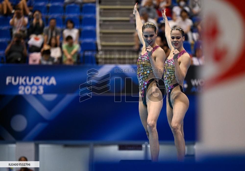 (SP)JAPAN-FUKUOKA-WORLD AQUATICS CHAMPIONSHIPS-ARTISTIC SWIMMING-WOMEN'S DUET TECHNICAL