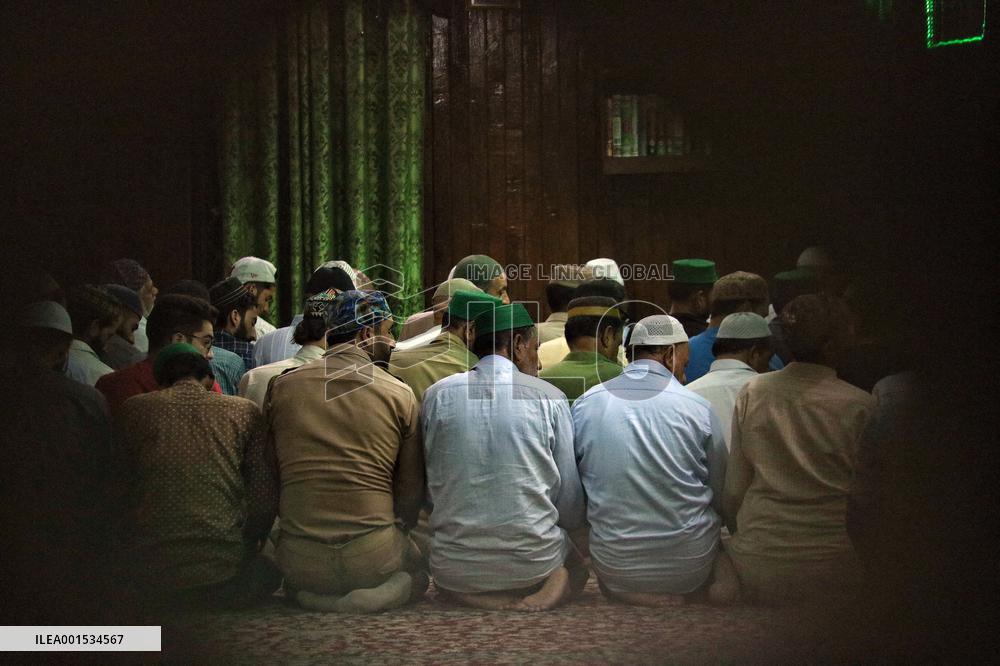 Kashmiri Muslims Pray At Hazratbal Shrine - India