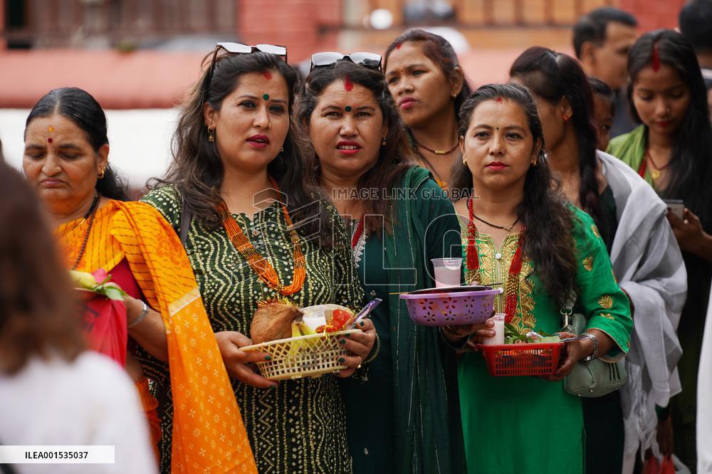 NEPAL-LALITPUR-SHRAWAN-PRAYERS