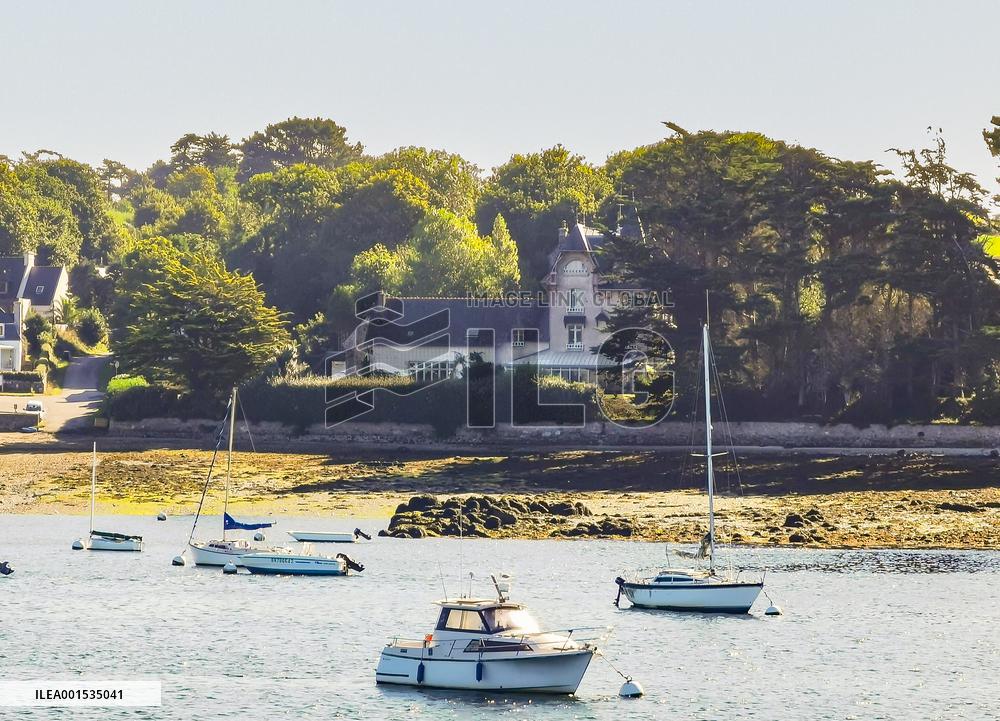 Jane Birkin residence in Lannilis Brittany - France