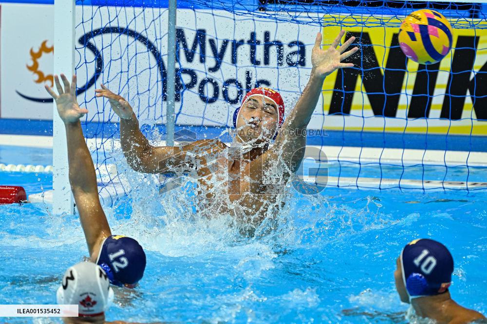 (SP)JAPAN-FUKUOKA-WORLD AQUATICS CHAMPIONSHIPS-WATER POLO-CHINA VS CANADA