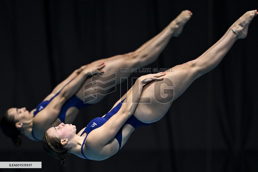 (SP)JAPAN-FUKUOKA-WORLD AQUATICS CHAMPIONSHIPS-DIVING-WOMEN-3M SYNCHRONISED-FINAL