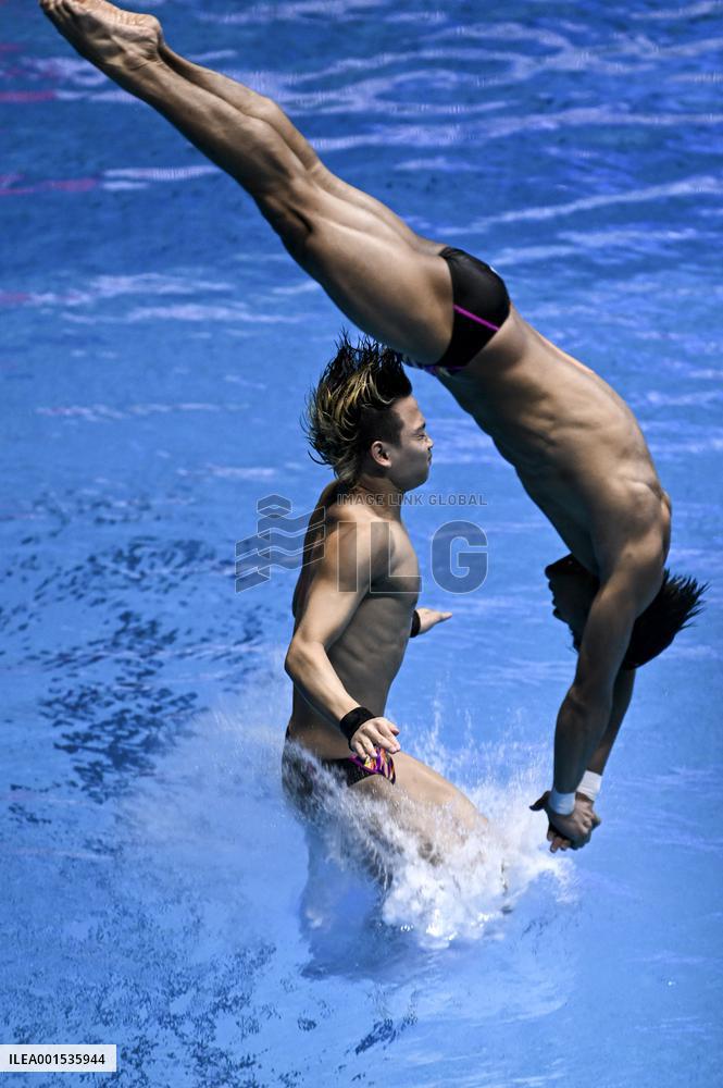 (SP)JAPAN-FUKUOKA-WORLD AQUATICS CHAMPIONSHIPS-DIVING-MEN-10M SYNCHRONISED-FINAL