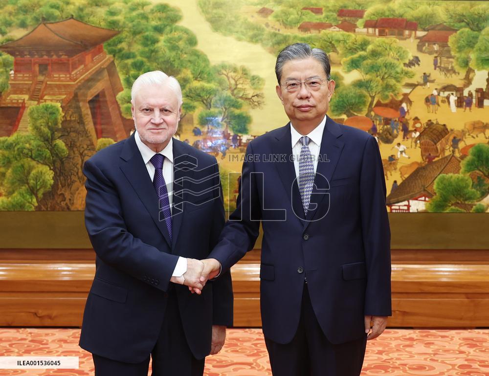 CHINA-BEIJING-ZHAO LEJI-RUSSIA-MEETING (CN)