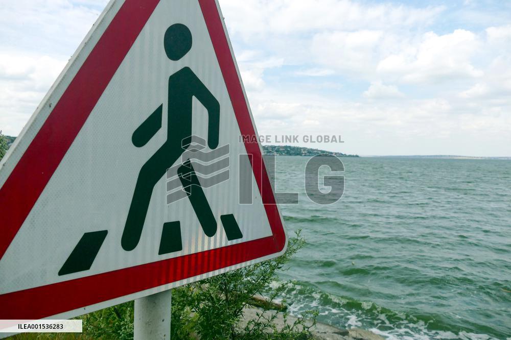 Khadzhibey estuary on Black Sea coast