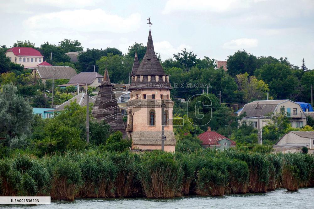Khadzhibey estuary on Black Sea coast