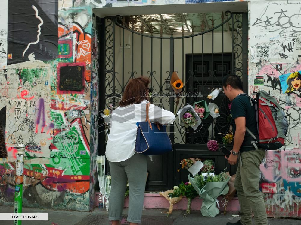 Tribute to Jane Birkin at the house of Gainsbourg - Paris