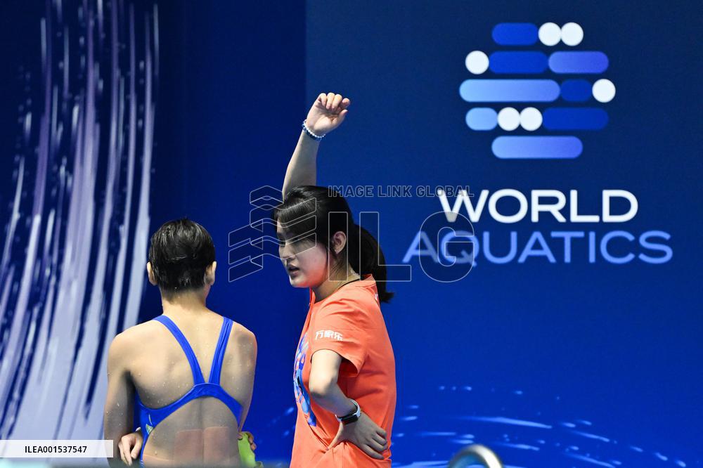 (SP)JAPAN-FUKUOKA-WORLD AQUATICS CHAMPIONSHIPS-DIVING-WOMEN-10M PLATFORM-SEMIFINAL