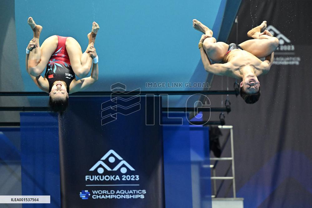 (SP)JAPAN-FUKUOKA-WORLD AQUATICS CHAMPIONSHIPS-DIVING-MIXED 3M/10M TEAM-FINAL