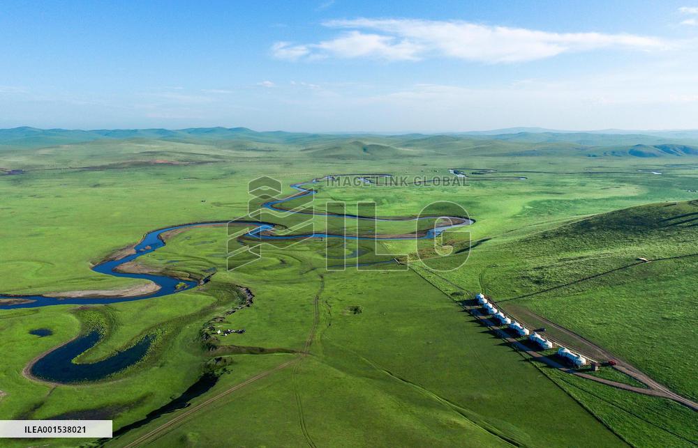 CHINA-INNER MONGOLIA-MERGEL GOL RIVER-SCENERY (CN)