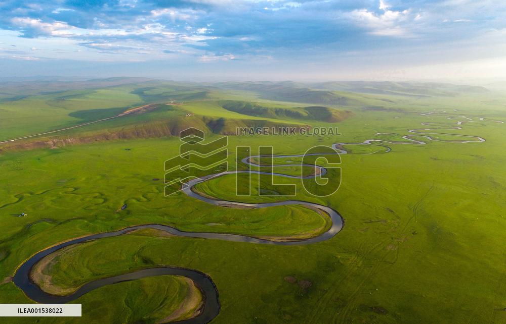 CHINA-INNER MONGOLIA-MERGEL GOL RIVER-SCENERY (CN)