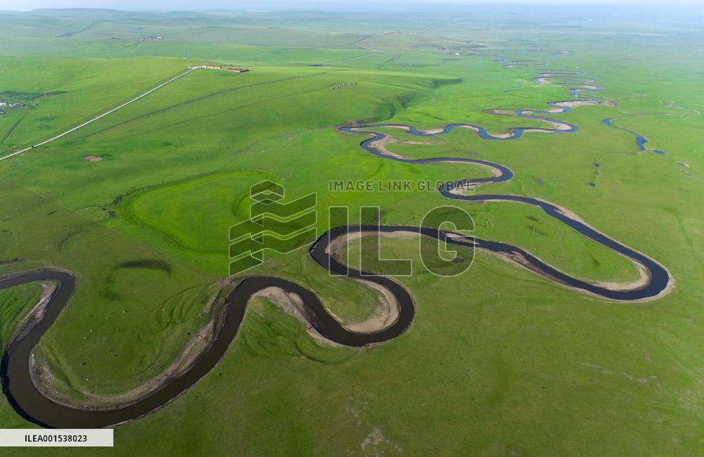 CHINA-INNER MONGOLIA-MERGEL GOL RIVER-SCENERY (CN)