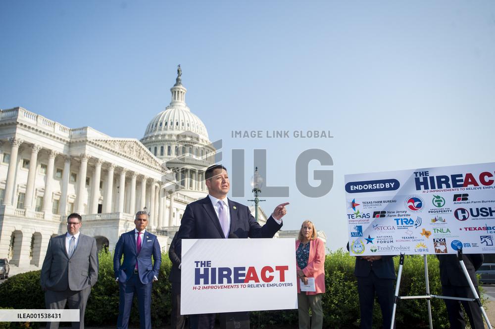 Press Conference On The Introduction Of The HIRE Act - Washington