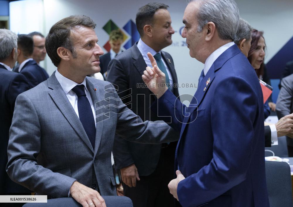 Macron Attends EU-CELAC Summit - Brussels
