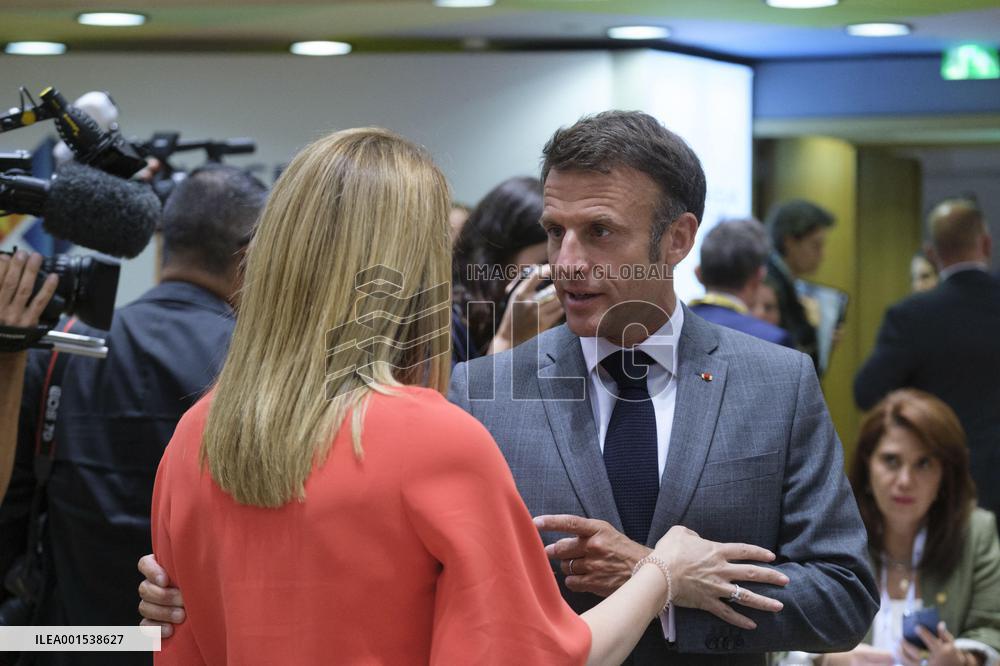 Macron Attends EU-CELAC Summit - Brussels