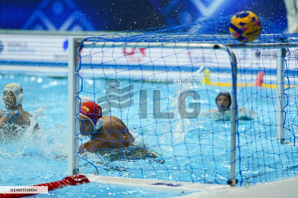 (SP)JAPAN-FUKUOKA-WORLD AQUATICS CHAMPIONSHIPS-WATER POLO-MEN-PRELIMINARY-CHN VS FRA